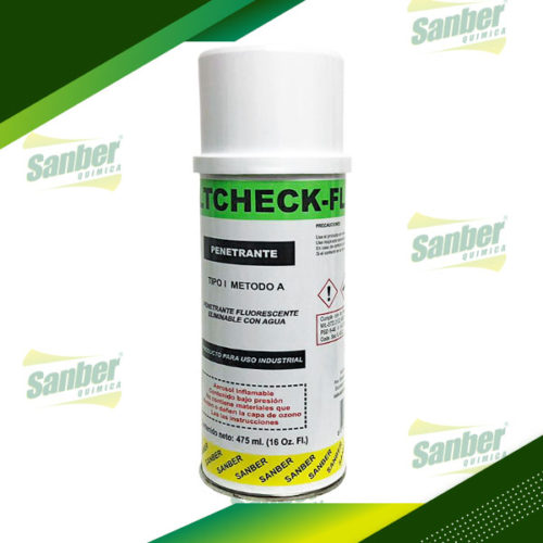 Sanber FAULTCHECK F | Penetrante fluorescente eliminable con agua