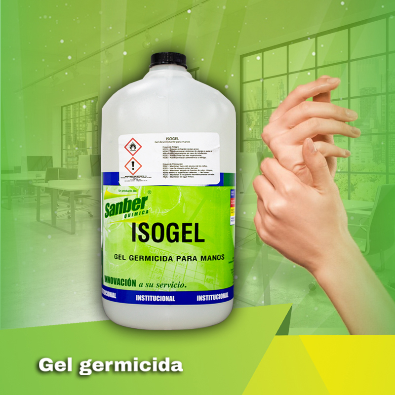 Gel desinfectante ISOGEL  Industrias Sanber Química